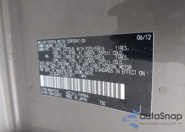 JTLZE4FE1CJ021817: 43088083