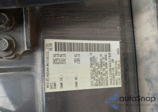 1N4AL21EX9N405788: 43089273