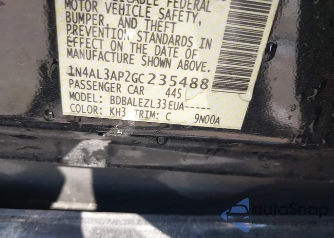 1N4AL3AP2GC235488: 43089680