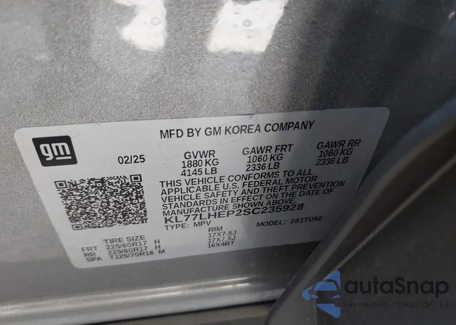 KL77LHEP2SC235928: 43088752