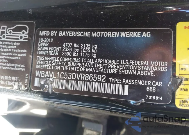 WBAVL1C53DVR86592: 43089054