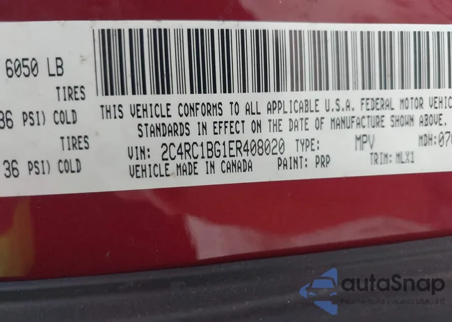 2C4RC1BG1ER408020: 43090468