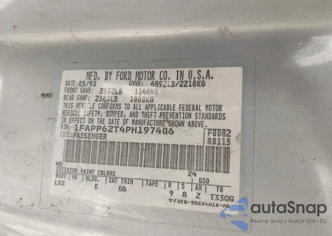 1FAPP62T4PH197406: 43089846