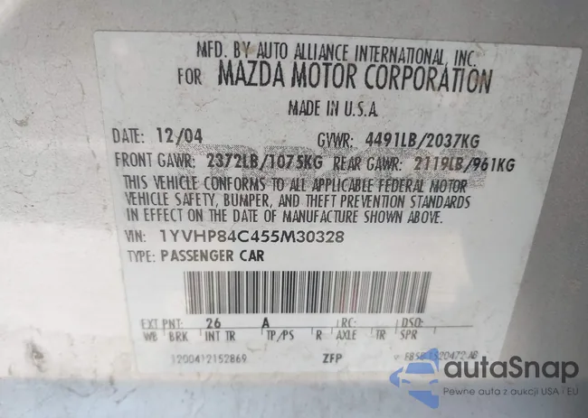 1YVHP84C455M30328: 43090013