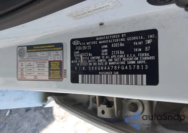 5XXGN4A78FG457813: 43091147