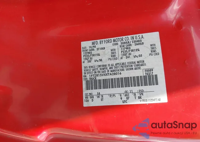 1FTZR15VXXTA28016: 43091165