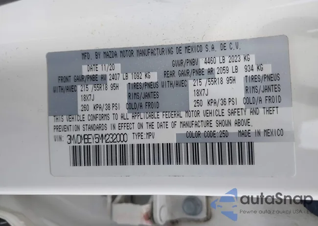 3MVDMBEY5MM232000: 43090973