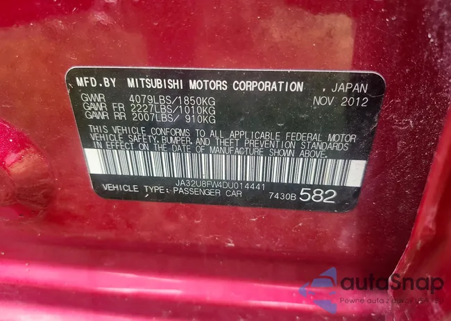 JA32U8FW4DU014441: 43091061