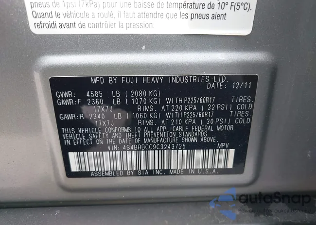 4S4BRBCC9C3243725: 43092251