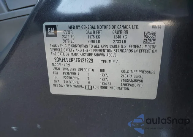 2GKFLVEK3F6121229: 43092258