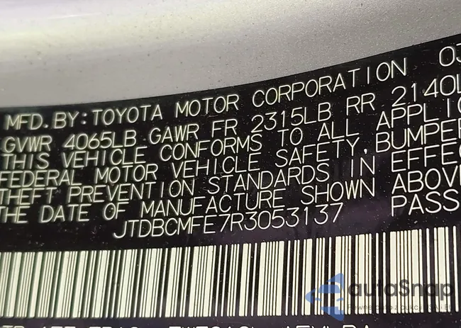 JTDBCMFE7R3053137: 43092260