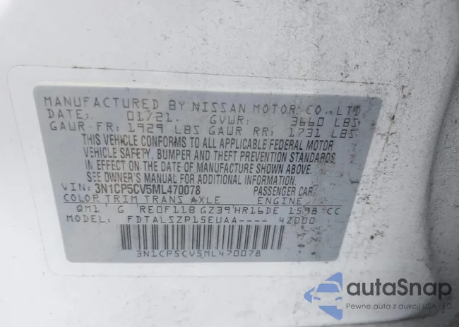 3N1CP5CV5ML470078: 43092335