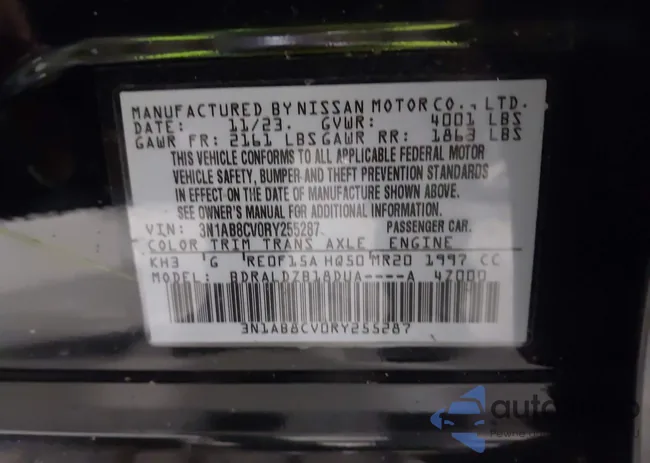 3N1AB8CV0RY255287: 43092338