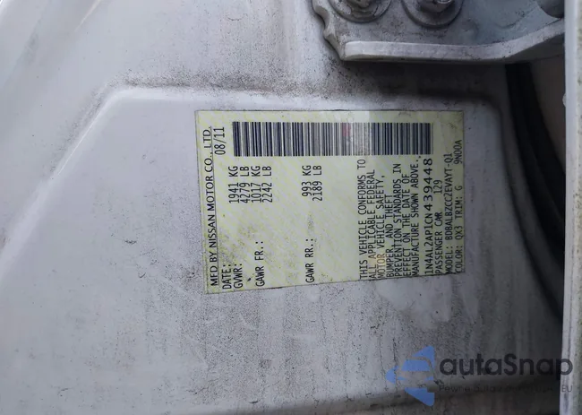 1N4AL2AP1CN439448: 43092462