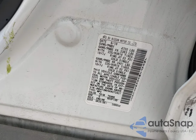 JN8AT2MV5KW372421: 43092530