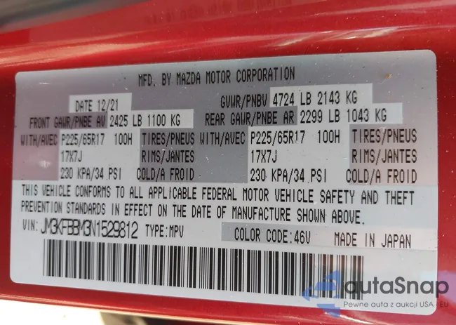 JM3KFBBM3N1529812: 43092540