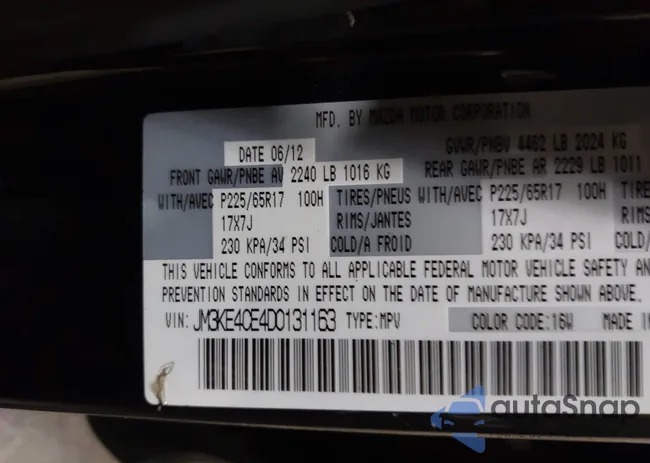 JM3KE4CE4D0131163: 43092658