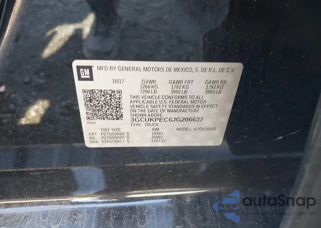 3GCUKPEC6JG206637: 43091752