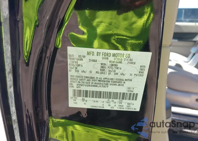 4M2CU29359KJ17577: 43091811