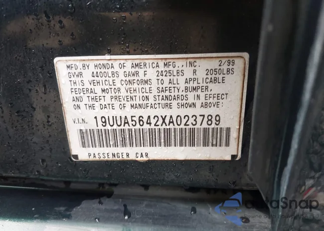 19UUA5642XA023789: 43091818