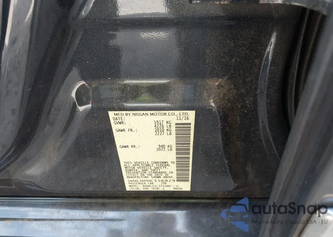 1N4AL3APXHC156829: 43092015