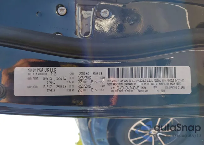 3C4PDCAB6JT443438: 43092129