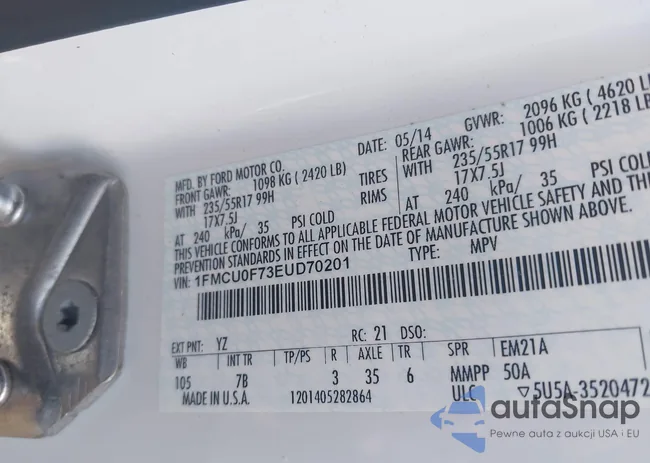 1FMCU0F73EUD70201: 43093204