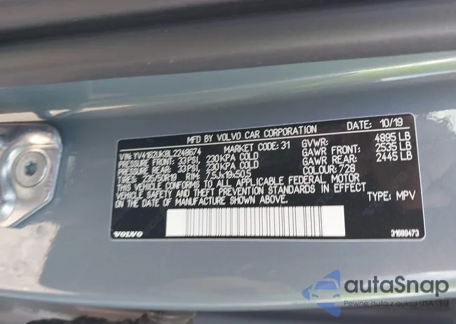 YV4162UK8L2248674: 43093322