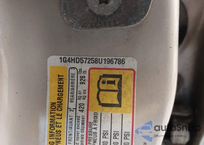 1G4HD57258U196786: 43093340