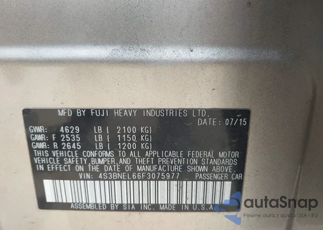 4S3BNEL66F3075977: 43093402