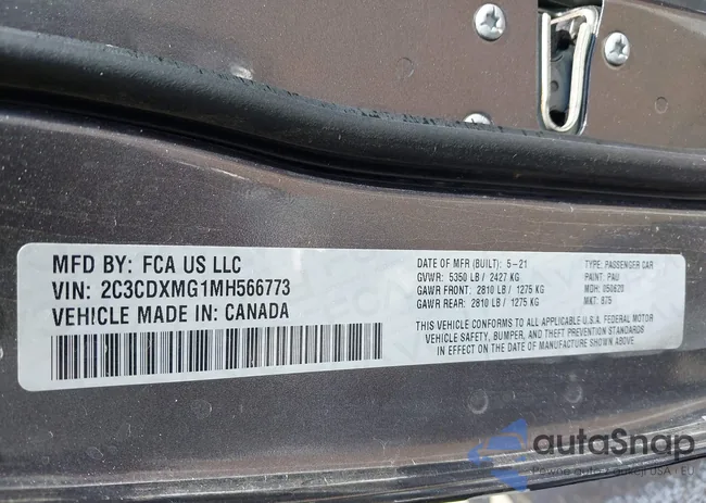 2C3CDXMG1MH566773: 43093459