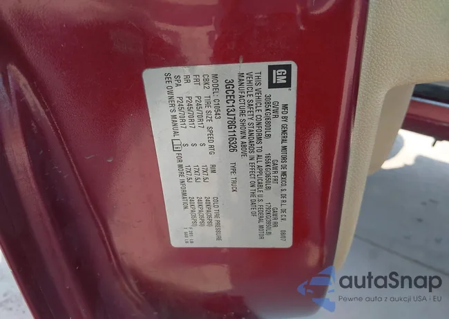 3GCEC13J78G116326: 43093593