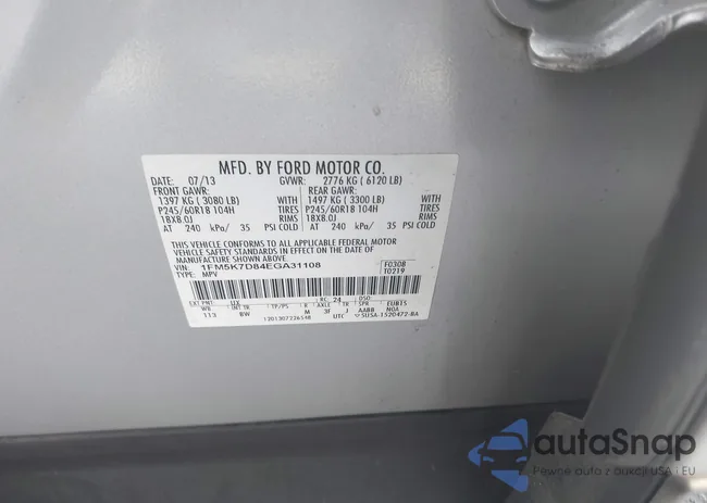 1FM5K7D84EGA31108: 43092785