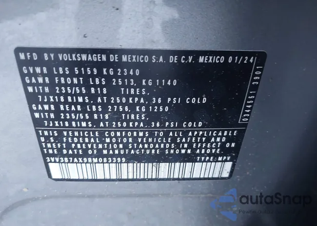 3VV3B7AX9RM083399: 43092793