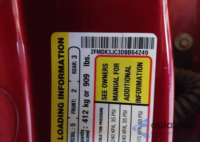 2FMDK3JC3DBB64249: 43092830