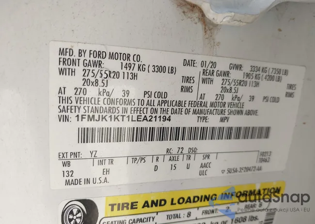 1FMJK1KT1LEA21194: 43092837