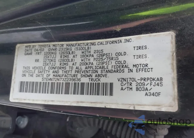 5TEHN72N73Z239636: 43093124