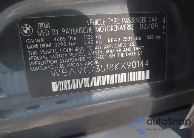 WBAVC73518KX90144: 43094144