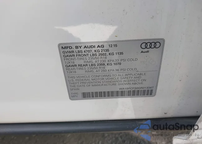 WA1BFCFS0GR013347: 43094432