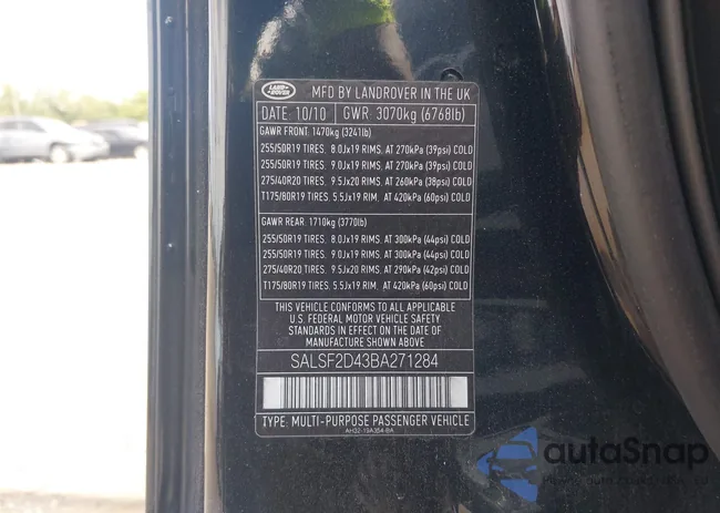 SALSF2D43BA271284: 43094555