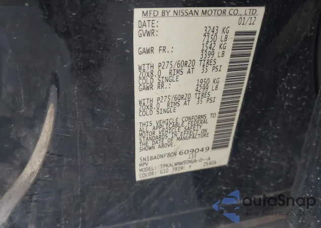 5N1BA0NF8CN609049: 43094692