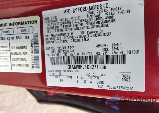 3FA6P0H91DR271136: 43094729