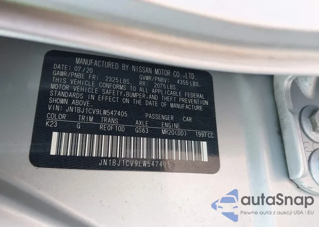 JN1BJ1CV9LW547405: 43093778