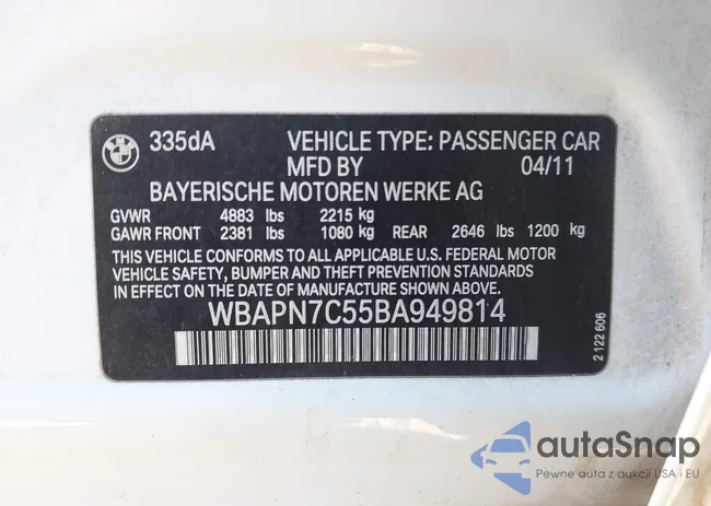 WBAPN7C55BA949814: 43093851