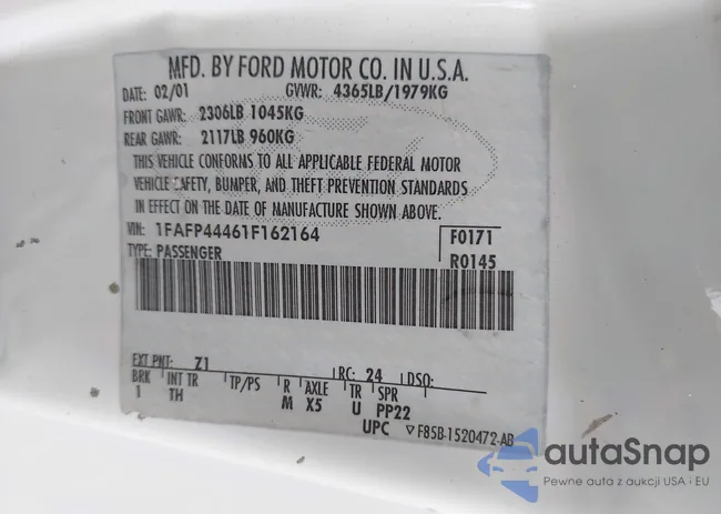 1FAFP44461F162164: 43094082