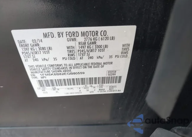 1FM5K8B82EGB80559: 43094085