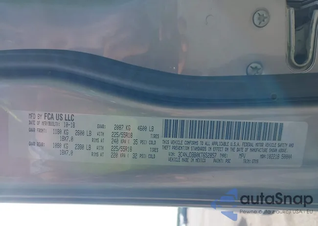 3C4NJDBB0KT652857: 43095217