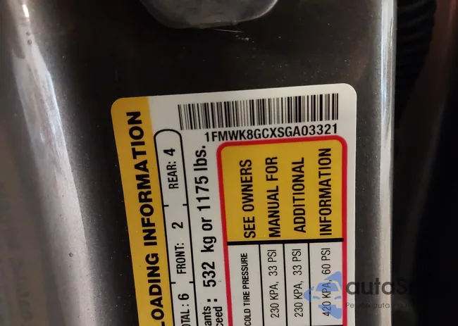 1FMWK8GCXSGA03321: 43095335