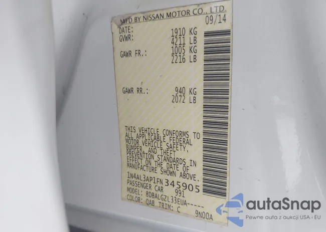 1N4AL3AP1FN345905: 43095337