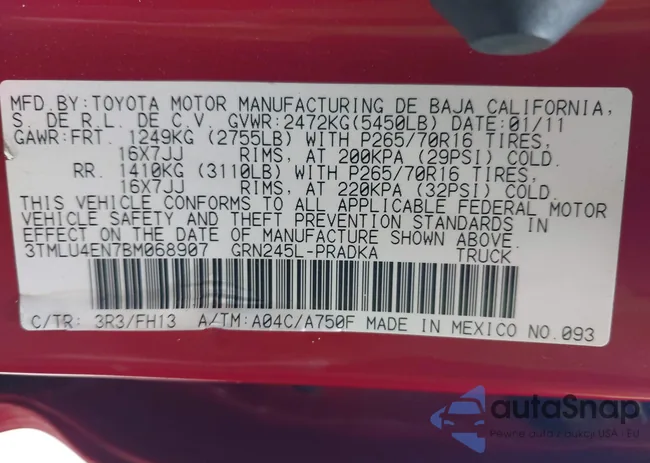 3TMLU4EN7BM068907: 43095415